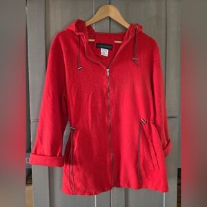 Harve Benard Vibrant Red Wool Blend Jacket